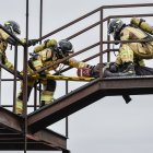 Varios bomberos durante la competición de Defensa contra Incendios, a 8 de mayo de 2026, en El Casar, Guadalajara, Castilla-La Mancha (España) y organizada por Mapfre Global Risks.
Rafael Martín / Europa Press
08/5/2026
