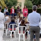 Pilar Bernabé en su acto del PSOE con mujeres en Córdoba