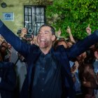 El candidato del PP-A a la reelección como presidente de la Junta, Juanma Moreno, ha celebrado la "importante victoria" obtenida.