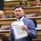 El portavoz de ERC en el Congreso, Gabriel Rufián