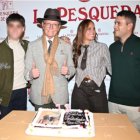 José Ortega Cano y sus hijos, Gloria Camila, José María y José Fernando Ortega.
