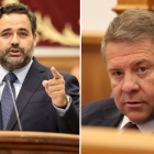 El presidente del PP de Castilla-La Mancha, Paco Núñez, y el presidente de la región y líder del PSOE en CLM, Emiliano García-Page.