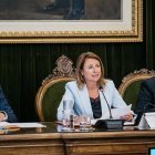 La alcaldesa de Castellón, Begoña Carrasco, durante el pleno de este mes de mayo