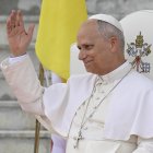 **NO LIBRI** Equatorial Guinea,Vatican, 2026/4/21  Pope Leo XIV meets with the World of Culture at the Leon XIV Campus of the National University in Malabo on the ninth day of an 11-day apostolic journeyPhotograph by VATICAN MEDIA   / Catholic Press Photo