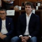 David Sánchez en los juzgados de Badajoz