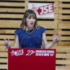 La nueva secretaria general electa de Juventudes Socialistas de España (JSE), Aránzazu Figueroa