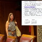 Leire Díez y una de las anotaciones sobre Egobox
