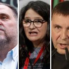 Oriol Junqueras, Mónica Oltra y Arnaldo Otegi