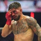 Ilia Topuria, durante su combate ante Gaethje