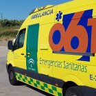 Ambulancia de Emergencias Sanitarias en Málaga.