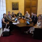 Primera reunión de la Mesa del Parlamento de la XIII legislatura.