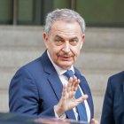 El expresidente del Gobierno, José Luis Rodríguez Zapatero, a su llegada a la Audiencia Nacional para declarar