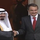 El Rey saudí con Zapatero, en 2007