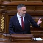 El líder de Vox, Santiago Abascal