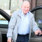 El Rey Juan Carlos, durante una visita a Sanxenxo.
