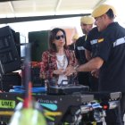 La ministra de Defensa, Margarita Robles, durante una visita al visita el Quinto Batallón de Intervención en Emergencias (BIEM V) y la Unidad de Drones de la UME