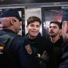 El periodista Vito Quiles durante una concentración por el día de la Eliminación de la violencia contra las Mujeres
