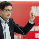El secretario general del PSOE-M, Óscar López.