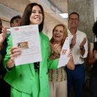 La ministra de Ciencia y secretaria general del PSPV-PSOE, Diana Morant, presenta su candidatura