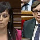 Silvia Orriols y Salvador Illa