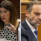 Leire Díez y José Luis Ábalos