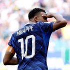 MIAMI GARDENS, FLORIDA - JULY 18: Kylian Mbappe #10 of France celebrates after scoring his team’s first goal during the FIFA World Cup 2026 Bronze Final between France and England at Miami Stadium on July 18, 2026 in Miami Gardens, Florida. (Photo by Buda Mendes/Getty Images)
