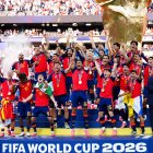 La Selección Española alzando la Copa del Mundo tras su victoria en la final contra Argentina.
Europa Press Reportajes / Europa Press
20/7/2026