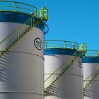 Tanques de almacenamiento de la compañía Moeve en Portugal.