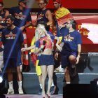 Ana Mena durante la celebración de España.