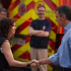 Sánchez y Ayuso, en los incendios de Madrid
