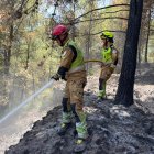 Bomberos de Castellón en el incendio de Vall d'Uixó