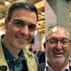 Pedro Sánchez y el Tito Berni, en una foto de redes.