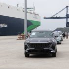 Modelos MG de SAIC en puerto