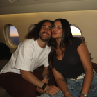 Marc Cucurella y su pareja Claudia.