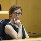 Mónica García, Ministra de Sanidad, durante una sesión de control al Gobierno en el Senado