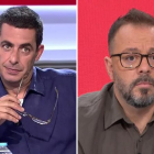 El periodista Antonio Naranjo y el director de Eldiario.es, Antonio Maestre
