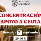 Cartel de la convocatoria de la concentración.