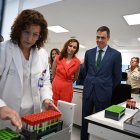 Pedro Sánchez visita un hospital
