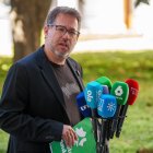 El portavoz de Adelante Andalucía, José Ignacio García, en el Parlamento.
