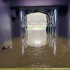 Imagen del Ciutat de Valencia inundado por el temporal de lluvia en Valencia