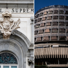 Fachadas del Tribunal Supremo y del Tribunal Constitucional