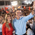 Pedro Sánchez y Begoña Gómez, en Fuenlabrada