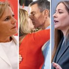 Pilar Bernabé, Sánchez y Begoña Gómez, y Ester Muñoz