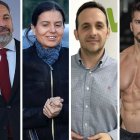 Santiago Abascal, Montserrat Lluis, Juan Sergio Redondo y Cristian Toro