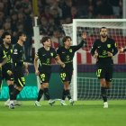 Julián Álvarez hizo el gol del empate del Atlético cortando su mala racha