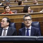 Los ministros Jose Manuel Albares y Felix Bolaños