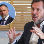 El presidente de Vox, Santiago Abascal y Óscar Puente