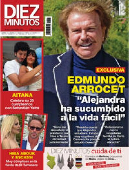 Edmundo Arocet a toda portada para hablar de Alejandra Rubio.