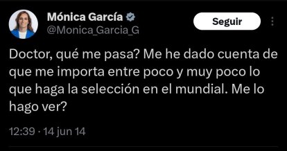 Comentario de Mónica García