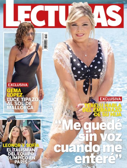 Terelu Campos en la portada de Lecturas y su sobrino en la de Semana. Todo queda en casa.